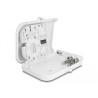 Delock LWL Verteilerbox für Innen- und Außenbereich IP65 wasserfest abschließbar 8 Port weiß