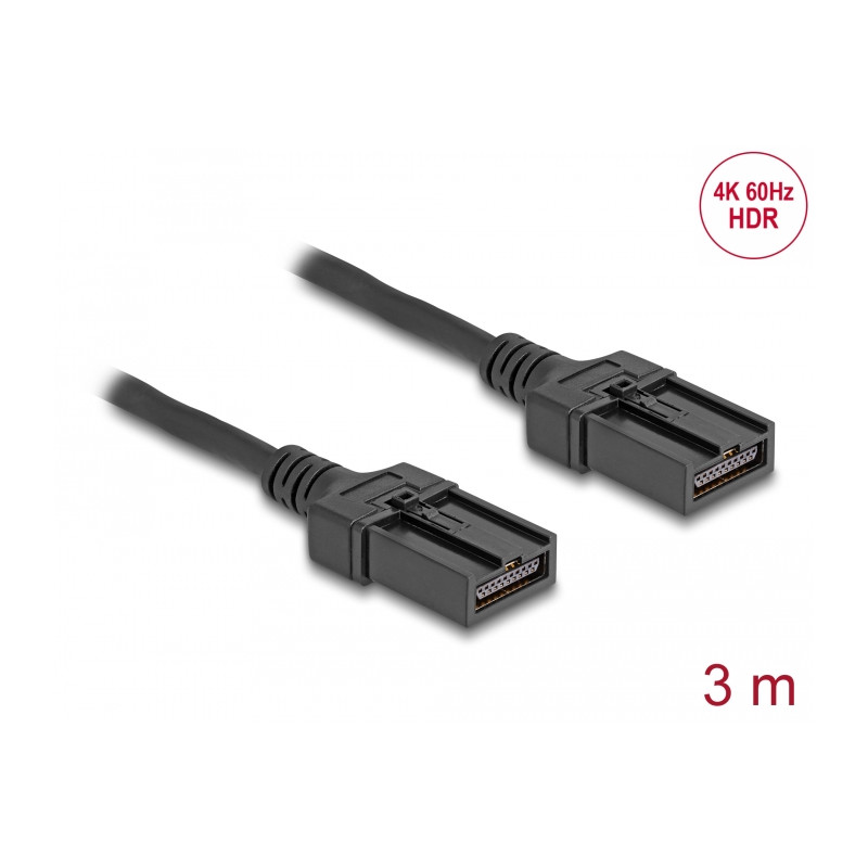 Delock HDMI Automotive Kabel HDMI-E Stecker auf HDMI-E Stecker 3 m 4K 60 Hz