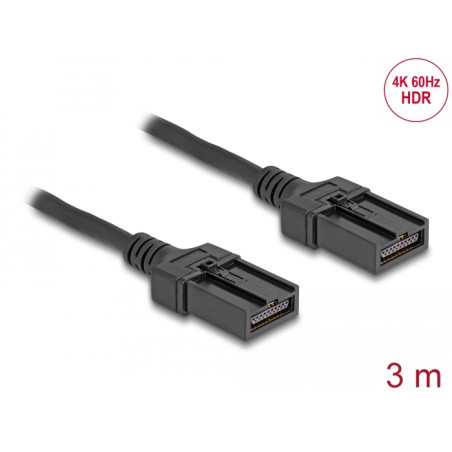 Delock HDMI Automotive Kabel HDMI-E Stecker auf HDMI-E Stecker 3 m 4K 60 Hz