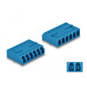 Delock LWL Kupplung HD LC Hexaplex Buchse zu LC Hexaplex Buchse blau
