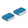 Delock LWL Kupplung HD LC Hexaplex Buchse zu LC Hexaplex Buchse blau