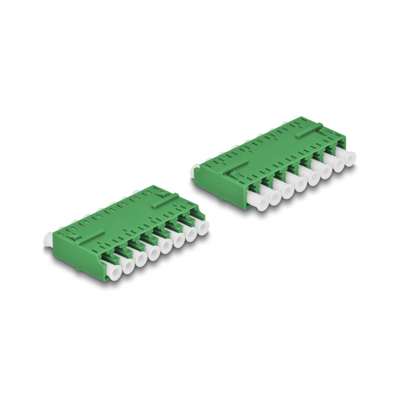 Delock LWL Kupplung HD LC Octuplex Buchse zu LC Octuplex Buchse grün