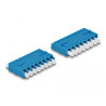 Delock LWL Kupplung HD LC Octuplex Buchse zu LC Octuplex Buchse blau