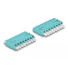 Delock LWL Kupplung HD LC Octuplex Buchse zu LC Octuplex Buchse aqua