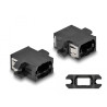 Delock LWL Kupplung MPO Buchse zu MPO Buchse schwarz