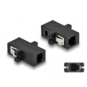 Delock LWL Kupplung MTRJ Buchse zu MTRJ Buchse schwarz