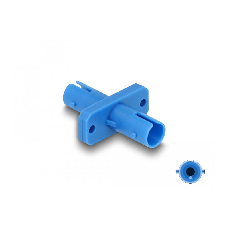 Delock LWL Kupplung ST Simplex Buchse zu ST Simplex Buchse blau