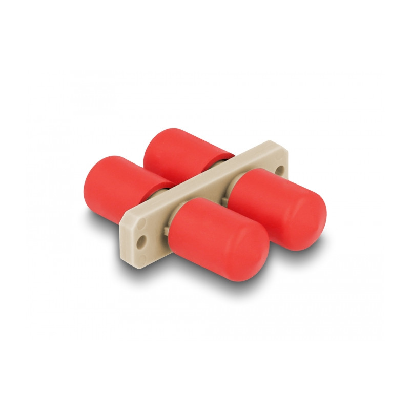 Delock LWL Kupplung ST Duplex Buchse zu ST Duplex Buchse beige