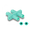 Delock LWL Kupplung ST Duplex Buchse zu ST Duplex Buchse aqua