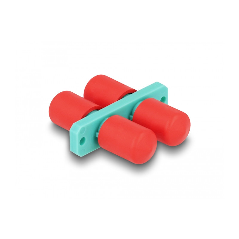 Delock LWL Kupplung ST Duplex Buchse zu ST Duplex Buchse aqua