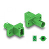 Delock LWL Hybrid Kupplung LC Simplex Buchse zu ST Simplex Buchse grün