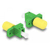 Delock LWL Hybrid Kupplung LC Simplex Buchse zu ST Simplex Buchse grün