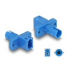 Delock LWL Hybrid Kupplung LC Simplex Buchse zu ST Simplex Buchse blau