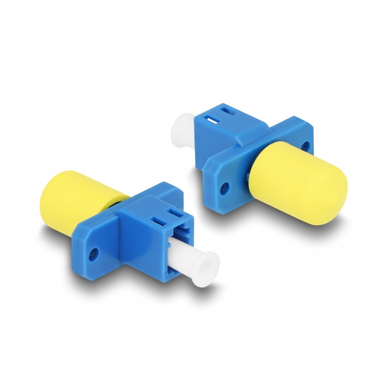 Delock LWL Hybrid Kupplung LC Simplex Buchse zu ST Simplex Buchse blau