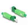 Delock LWL Hybrid Kupplung SC Simplex Stecker zu LC Simplex Buchse grün