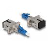 Delock LWL Hybrid Kupplung LC Simplex Stecker zu SC Simplex Buchse blau
