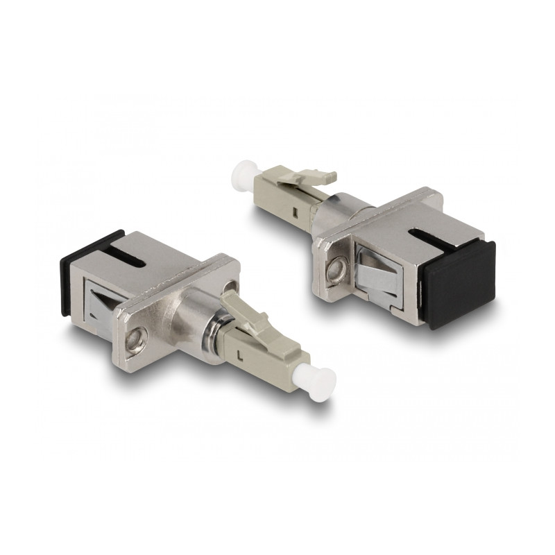 Delock LWL Hybrid Kupplung LC Simplex Stecker zu SC Simplex Buchse beige