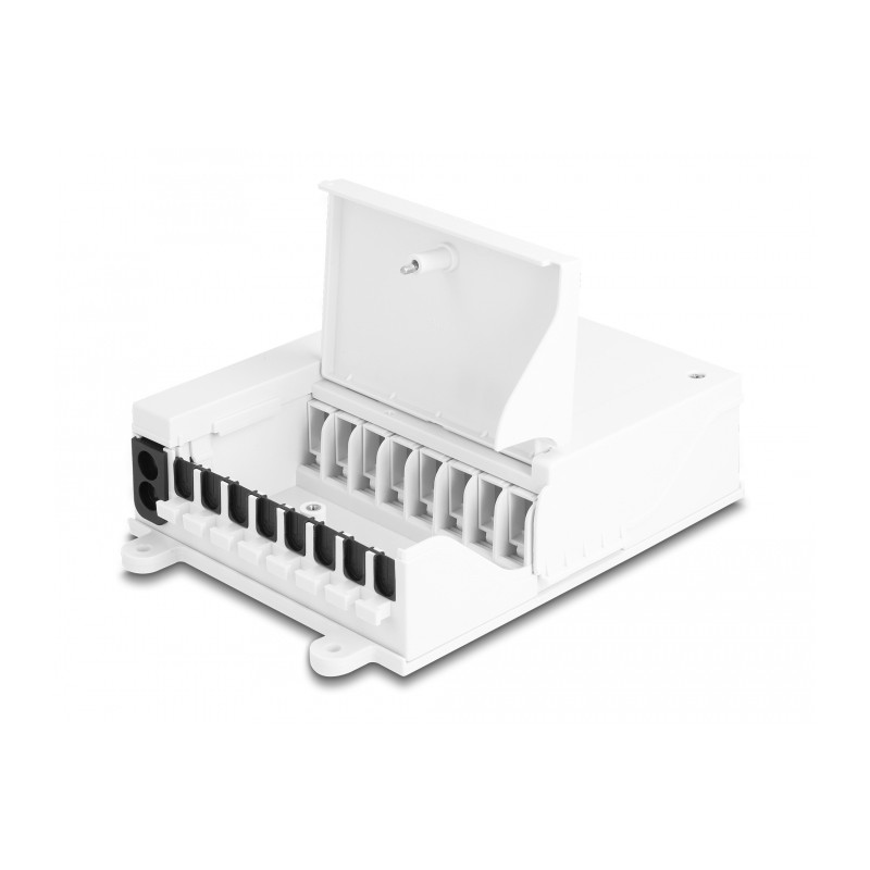 Delock LWL FTTH Indoor Verteilerbox zur Wandmontage 8 Port weiß