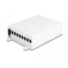 Delock LWL FTTH Indoor Verteilerbox zur Wandmontage 8 Port weiß