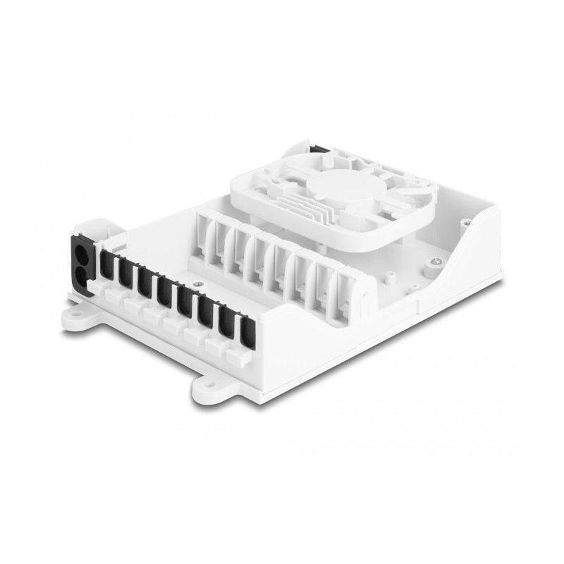 Delock LWL FTTH Indoor Verteilerbox zur Wandmontage 8 Port weiß