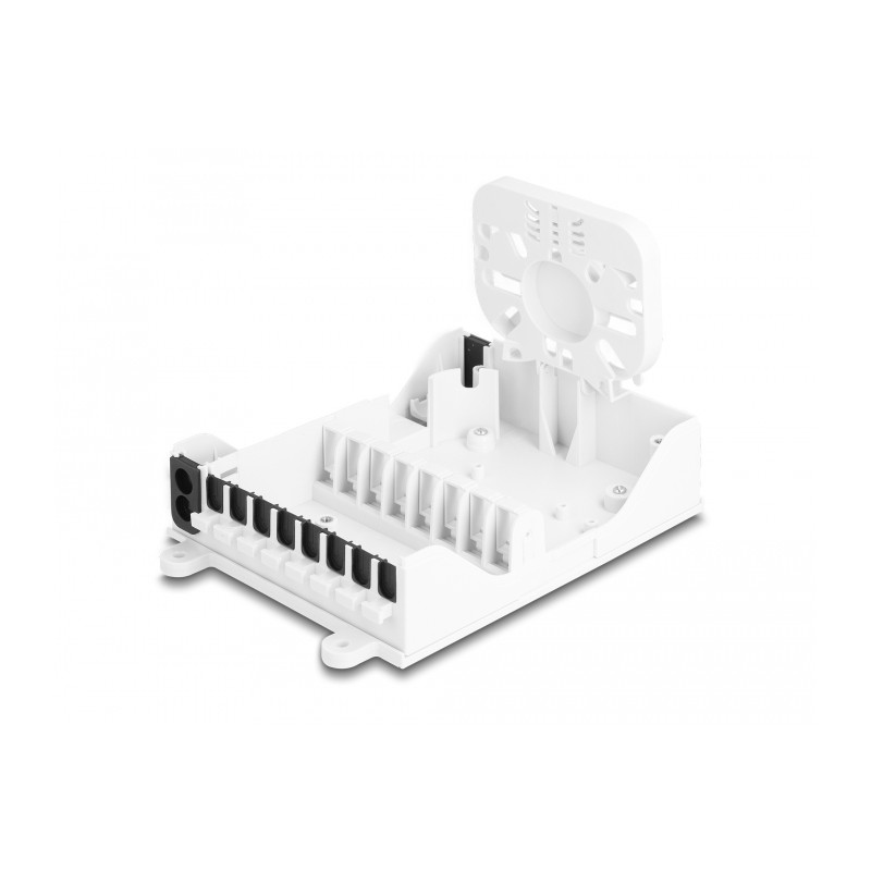 Delock LWL FTTH Indoor Verteilerbox zur Wandmontage 8 Port weiß
