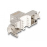Delock Keystone Modul RJ45 Buchse zu LSA Cat.6A werkzeugfrei mit roter Staubschutzkappe