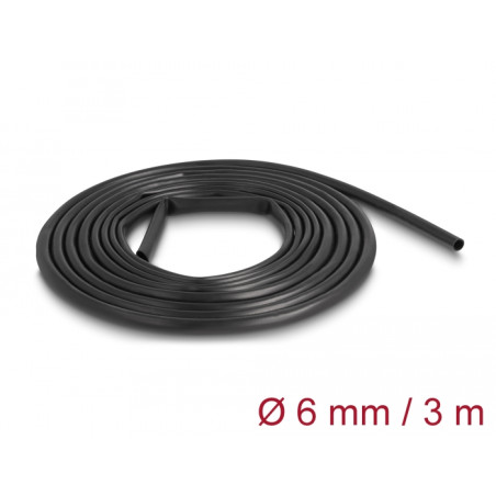 Delock PVC Isolierschlauch 3 m x 6 mm schwarz