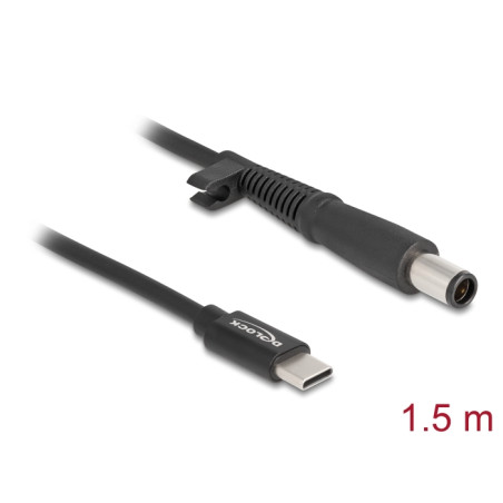 Delock Notebook Ladekabel USB Type-C™ Stecker zu HP 7,4 x 5,0 mm Stecker