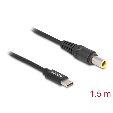 Delock Notebook Ladekabel USB Type-C™ Stecker zu IBM 7,9 x 5,5 mm Stecker