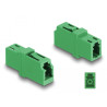 Delock LWL Kupplung LC Simplex Buchse zu LC Simplex Buchse APC grün