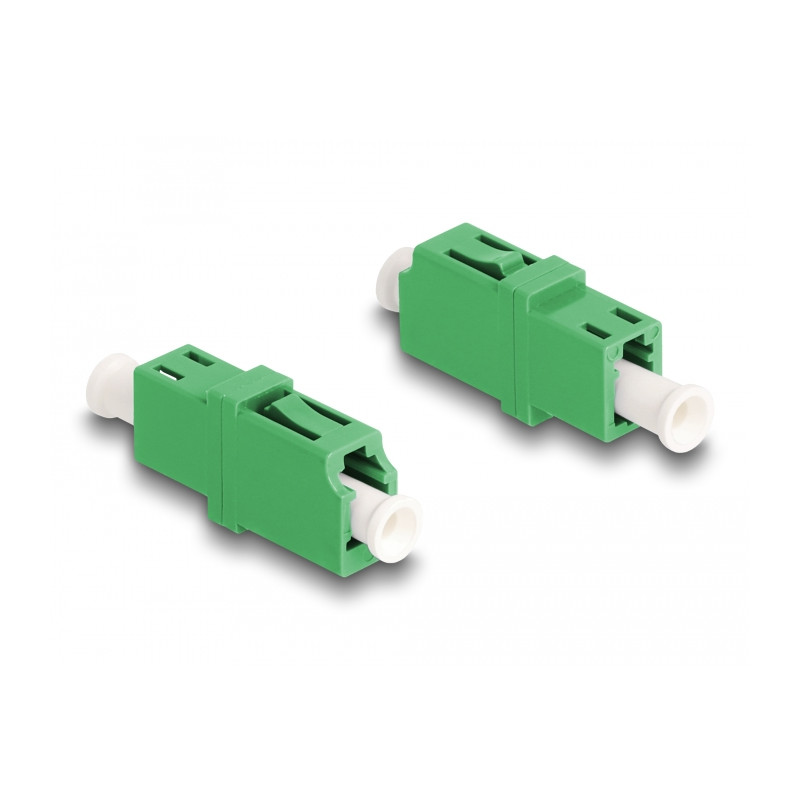 Delock LWL Kupplung LC Simplex Buchse zu LC Simplex Buchse APC grün