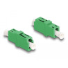 Delock LWL Kupplung LC Simplex Buchse zu LC Simplex Buchse APC grün
