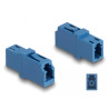Delock LWL Kupplung LC Simplex Buchse zu LC Simplex Buchse UPC blau
