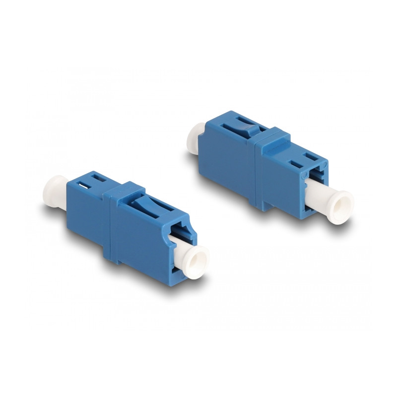 Delock LWL Kupplung LC Simplex Buchse zu LC Simplex Buchse UPC blau