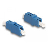 Delock LWL Kupplung LC Simplex Buchse zu LC Simplex Buchse UPC blau