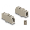Delock LWL Kupplung LC Simplex Buchse zu LC Simplex Buchse OM1/OM2 beige