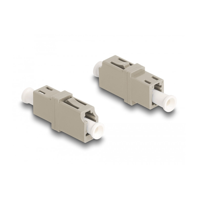 Delock LWL Kupplung LC Simplex Buchse zu LC Simplex Buchse OM1/OM2 beige