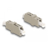Delock LWL Kupplung LC Simplex Buchse zu LC Simplex Buchse OM1/OM2 beige