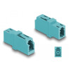Delock LWL Kupplung LC Simplex Buchse zu LC Simplex Buchse OM3 aqua