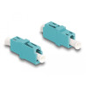 Delock LWL Kupplung LC Simplex Buchse zu LC Simplex Buchse OM3 aqua