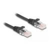 Delock RJ45 Spiralkabel Stecker zu Stecker Cat.5e 3 m schwarz