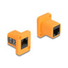 Delock D-Typ Modul RJ45 Buchse zu Buchse orange