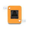 Delock D-Typ Modul RJ45 Buchse zu Buchse orange