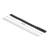 Delock Kabelbinder flexibel wiederverwendbar 20 Stück schwarz / weiß