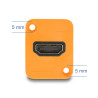 Delock D-Typ Modul HDMI-A Buchse zu Buchse 4K orange