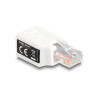 Delock RJ50 Adapter Stecker zu Buchse weiß