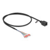 Delock Kabel RJ45 Buchse zu Aderendhülsen Cat.5e 50 cm schwarz