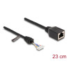 Delock Kabel RJ45 Buchse zu Pfostenbuchse 2,00 mm 8 Pin Cat.5e 23 cm schwarz
