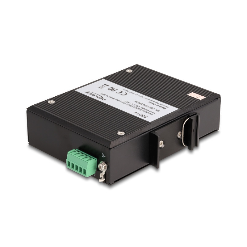 Delock Industrie Gigabit Medienkonverter RJ45 zu SFP für Hutschiene