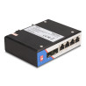 Delock Industrie Gigabit Ethernet Switch 4 Port RJ45 2 Port SFP für Hutschiene